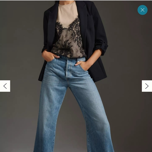 Maeve Roll-Sleeve Blazer